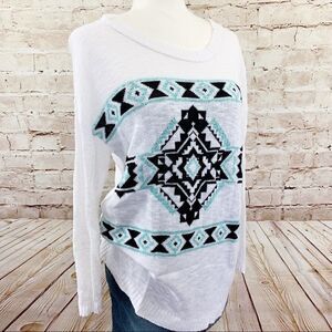 Trillium Zumiez Aztec light knit sweater